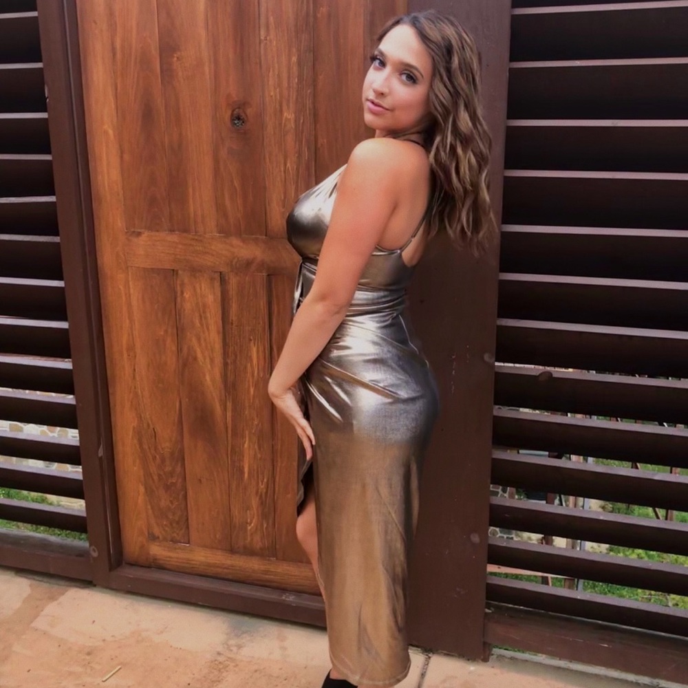 Gold Fashion Nova Dress